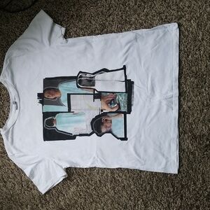 Zara white Graphic T shirt